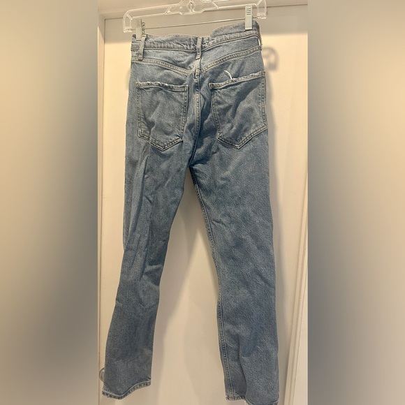 AGOLDE RILEY HIGH RISE STRAIGHT CROP Classic Blue Women's Jeans sz 25 denim - Picture 7 of 11